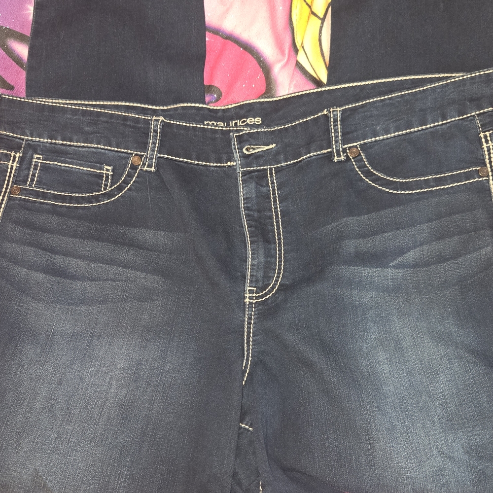 Maurices Plus Size Women's Dark Blue Jeans